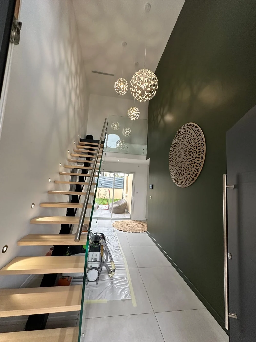 Escalier et aménagement intérieur